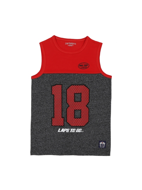 

Pantaloons Junior Boys Red Printed Round Neck T-shirt