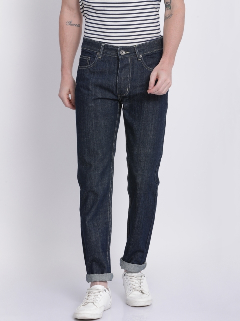 

STATLEY Men Navy Blue Relaxed Fit Mid-Rise Clean Look Jeans