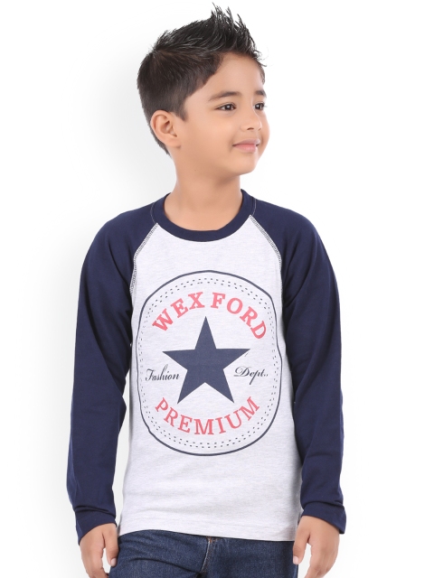 

BodyGlove Boys Grey Printed Round Neck T-shirt