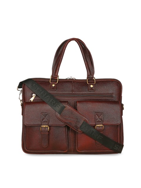 

SCHARF Unisex Brown Solid Laptop Bag