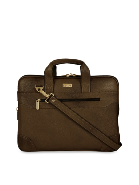 

SCHARF Men Olive Green Solid Laptop Bag