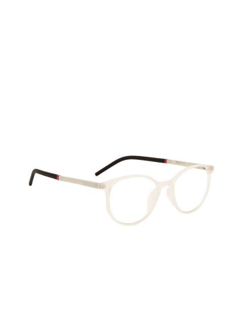 

TAG EYE Unisex White Solid Full Rim Oval Frames 1910TAG183