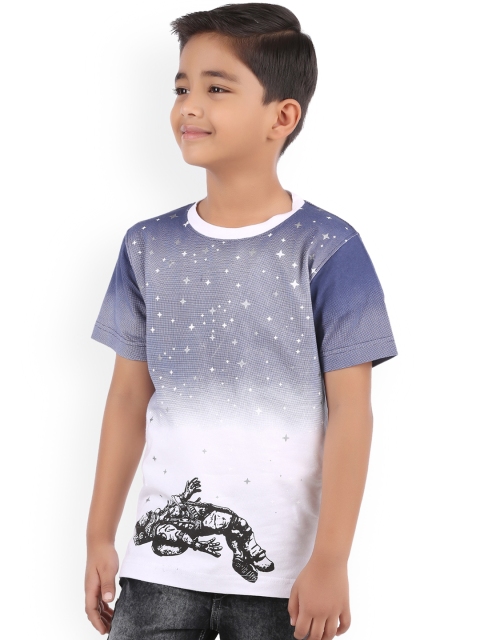 

BodyGlove Boys Blue & White Printed Round Neck T-shirt