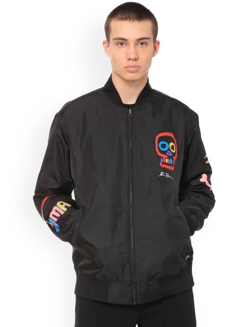 

Puma Men Black Printed BT Rev. Bomber Jacket