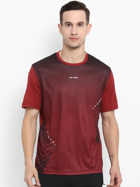 

Alcis Men Maroon Printed Round Neck T-shirt