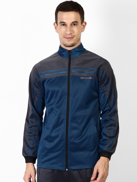 

OFF LIMITS Men Teal Blue Colourblocked Lightweight Sporty Jacket