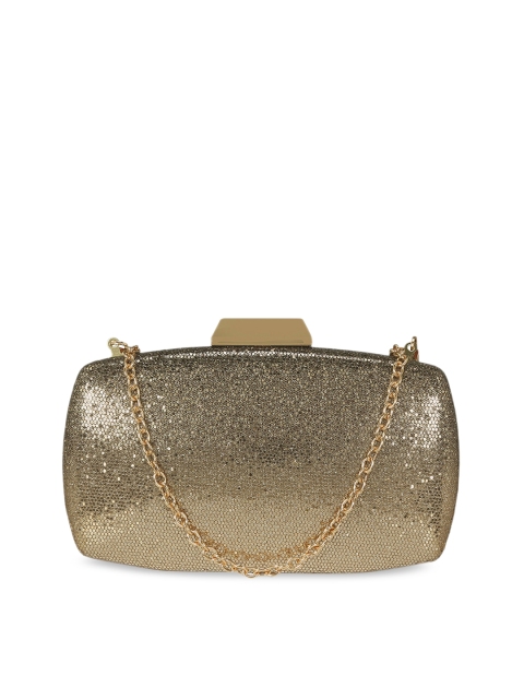 

KLEIO Women Gold-Toned Embellished Clutch