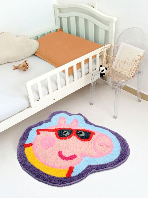 

Saral Home Unisex MultIcoloured Anti-Skid Bath Rug, Multi