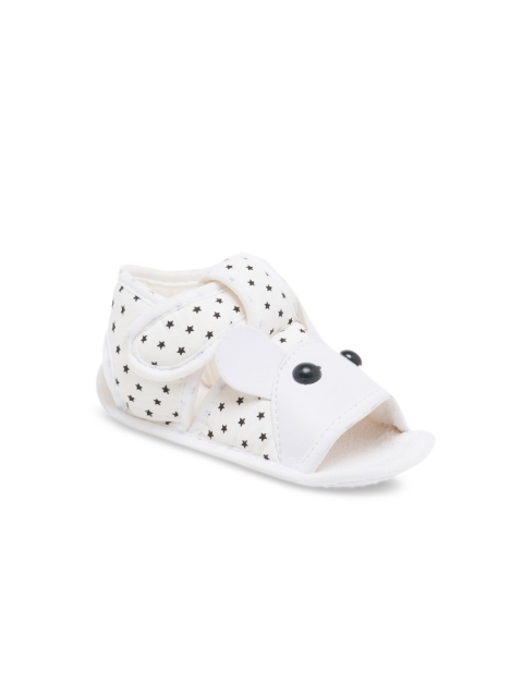 

My Soul Kids White Printed Booties