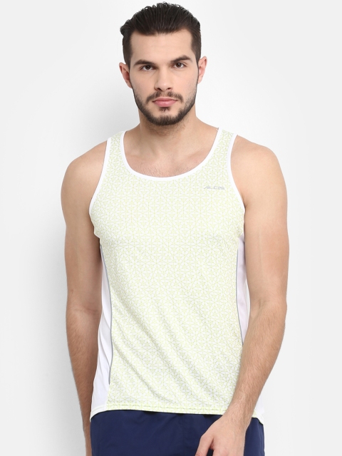 

Alcis Men White Printed Round Neck T-shirt