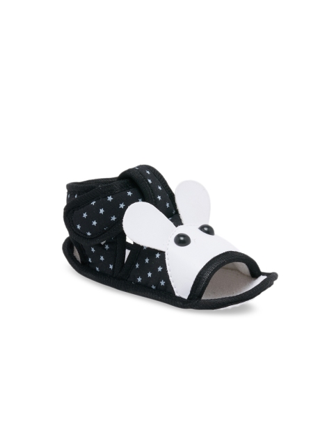 

My Soul Kids Black Printed Booties