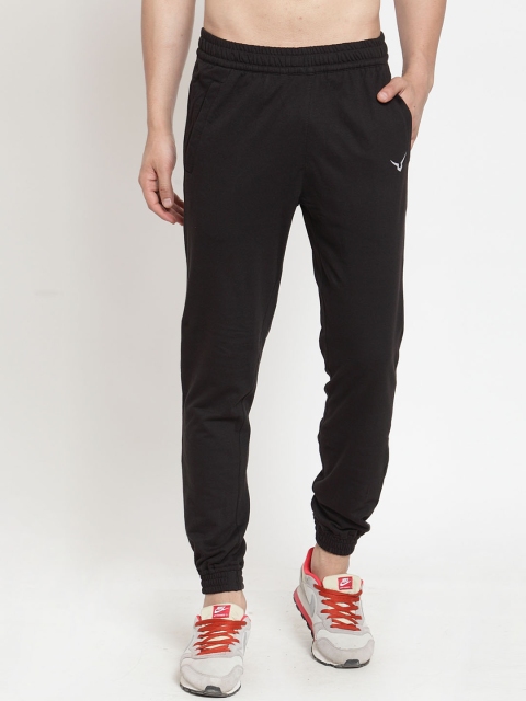 

Invincible Men Black Solid Slim-Fit Joggers
