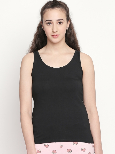 

Dreamz by Pantaloons Women Black Solid Camisole 205000005942111