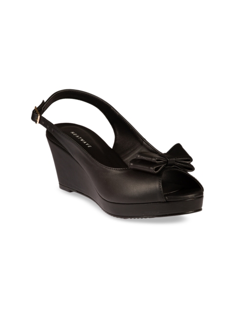 

HEATWAVE Women Black Solid Peep Toes