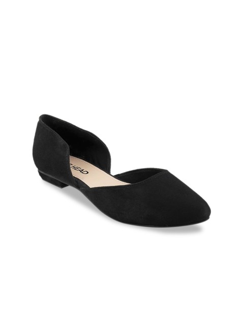 

SOLE HEAD Women Black Solid Ballerinas