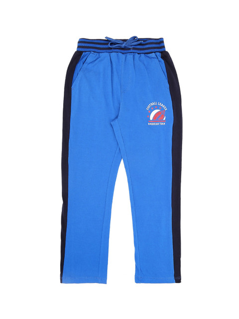 

Pantaloons Junior Boys Blue Solid Slim-Fit Track Pants