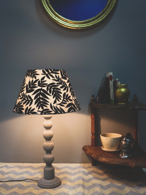 

Grated Ginger Grey Solid Handcrafted Table Lamp