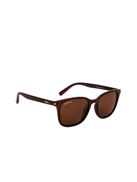 

TAG EYE Unisex Wayfarer Sunglasses T1308TAG238, Brown