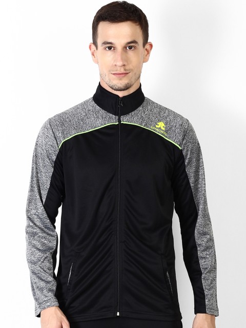 

OFF LIMITS Men Black Colourblocked Lightweight Sporty Jacket