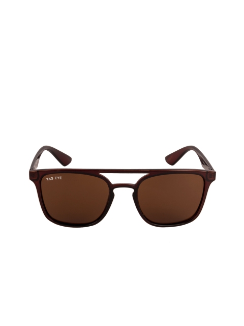 

TAG EYE Unisex Wayfarer Sunglasses T1305TAG229, Brown