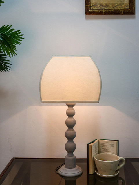 

Grated Ginger Grey Solid Handcrafted Table Lamp