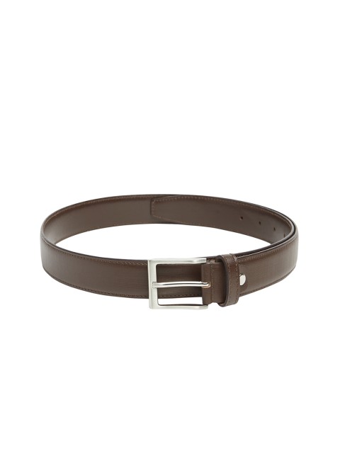 

Park Avenue Men Brown Leather Solid Belt