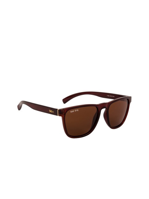 

TAG EYE Unisex Wayfarer Sunglasses T1302TAG246, Brown