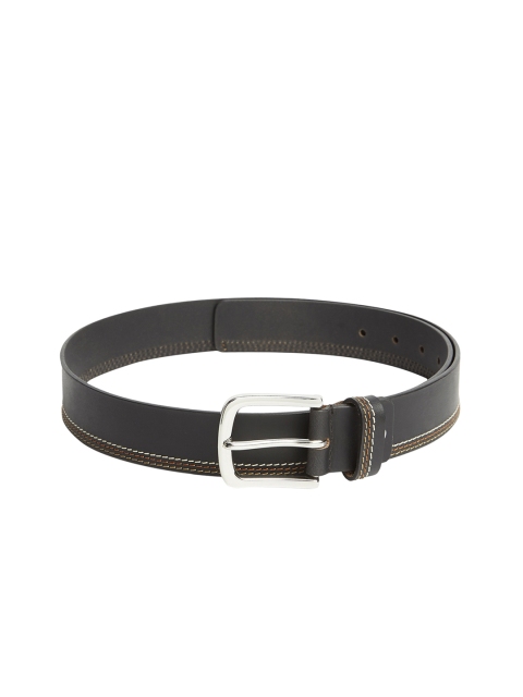 

Park Avenue Men Black Leather Solid Belt