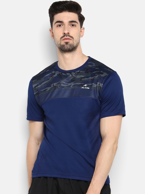 

Alcis Men Navy Blue Printed Round Neck T-shirt