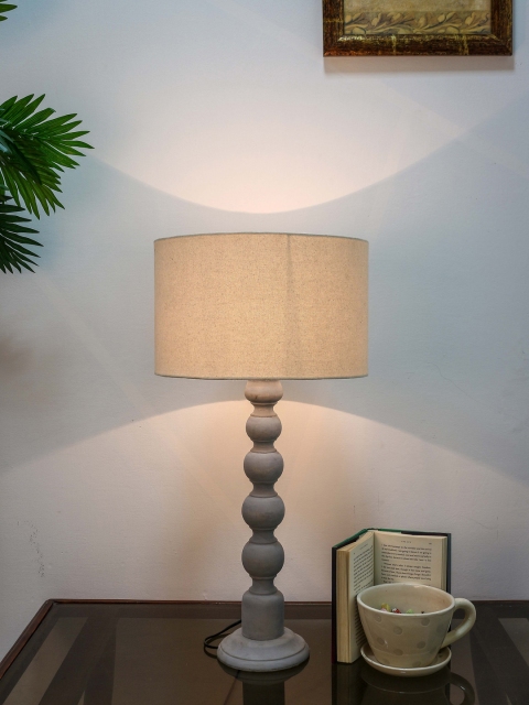 

Grated Ginger Grey Solid Handcrafted Table Lamp
