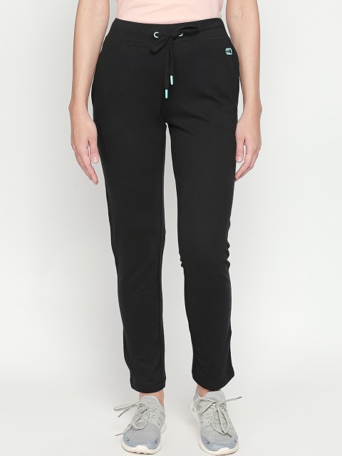 

Ajile by Pantaloons Women Black Solid Slim-Fit Trackpant