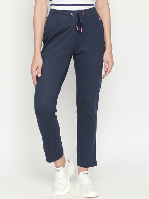 

Ajile by Pantaloons Women Blue Solid Slim-Fit Trackpant
