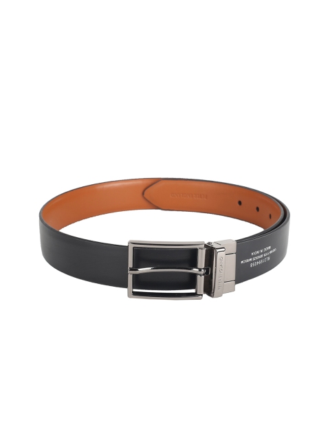 

Peter England Men Tan Brown & Black Leather Reversible Solid Belt