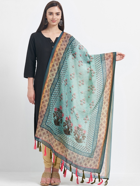 

Faserz Blue Printed Dupatta