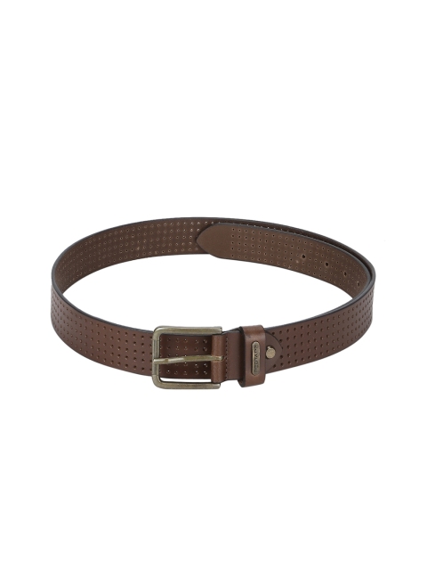 

Red Tape Men Tan Textured Leather Belt
