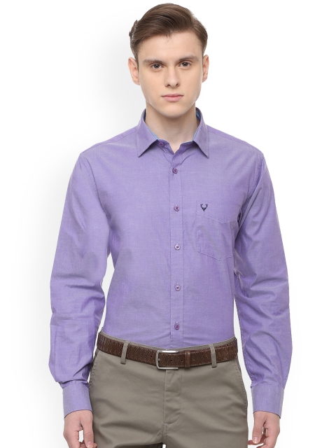 

Allen Solly Men Purple Regular Fit Solid Formal Shirt