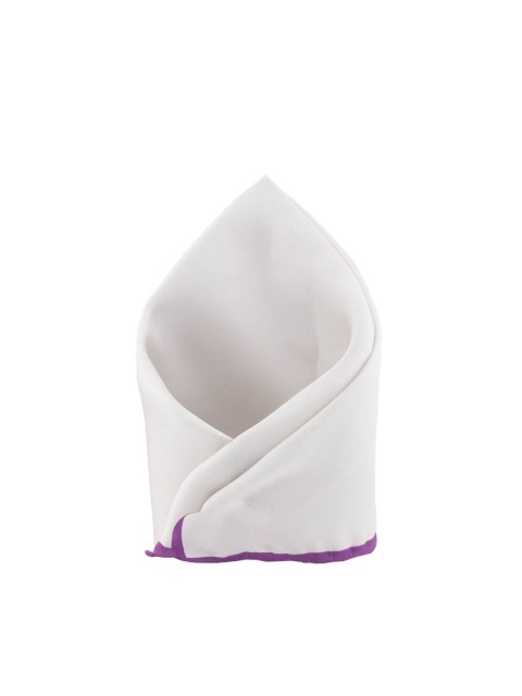 

The Tie Hub Men White Solid Pocket Square