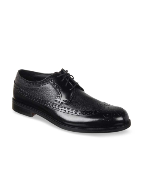 

Clarks Men Black Leather Brogues