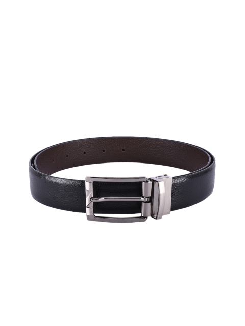 

BuckleUp Men Black & Brown Solid Reversible Leather Belt