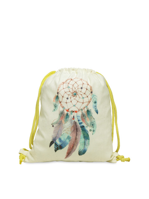 

The House of Tara Women White Graphic Backpack