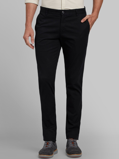 

Parx Men Black Tapered Fit Solid Regular Trousers