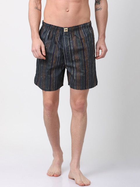 

Urban Dog Men Multicoloured Striped Boxer, Multi