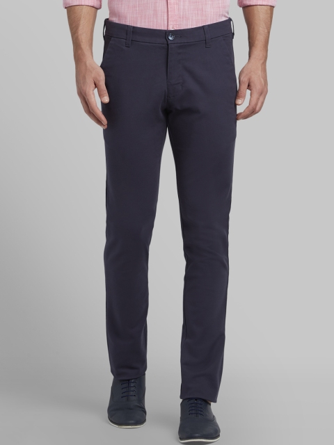 

Parx Men Blue Slim Fit Solid Regular Trousers