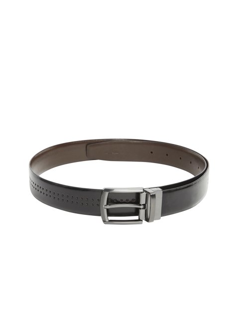 

Park Avenue Men Black Solid Leather Belt