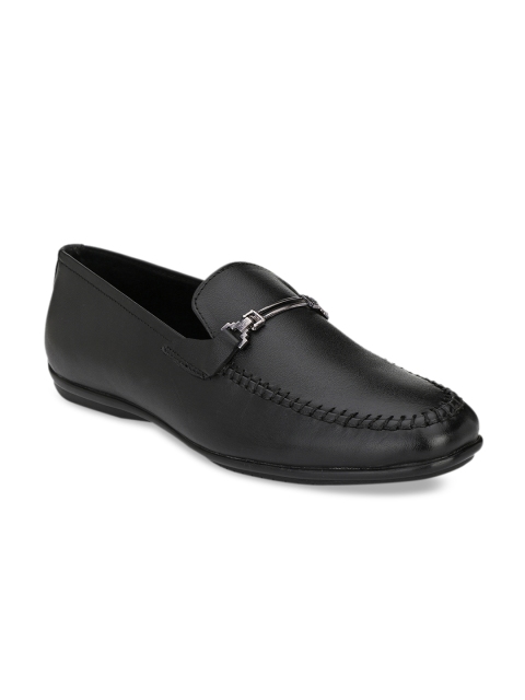 

SADDLE & BARNES Men Black Leather Loafers