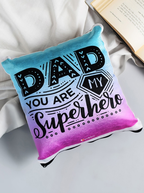 

Archies White & Multicoloured Printed Square Cushion