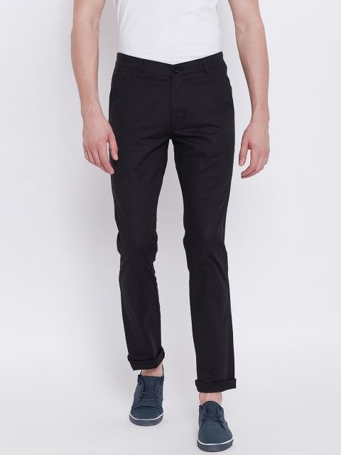 

Duke Men Black Regular Fit Solid Regular Trousers
