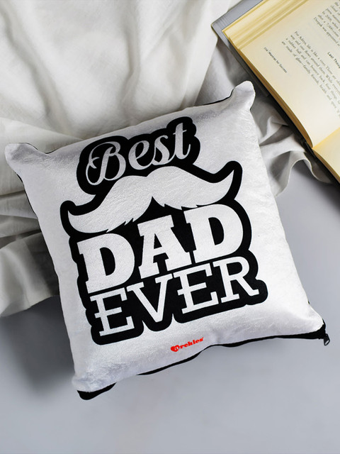 

Archies White & Black Printed Square Cushion