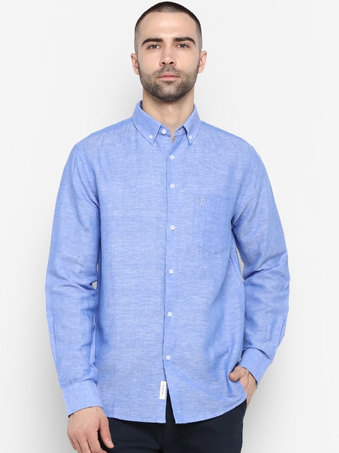 

Red Tape Men Blue Classic Regular Fit Solid Casual Shirt