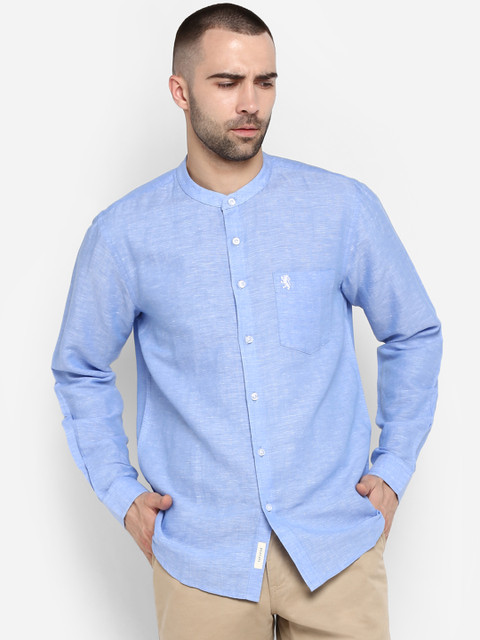 

Red Tape Men Blue Classic Regular Fit Solid Casual Shirt